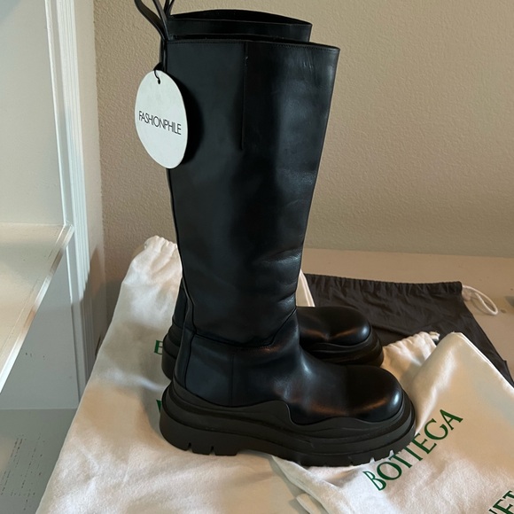 BOTTEGA VENETA Tire High Top Boots 41 /US 10 Womens - Picture 5 of 10